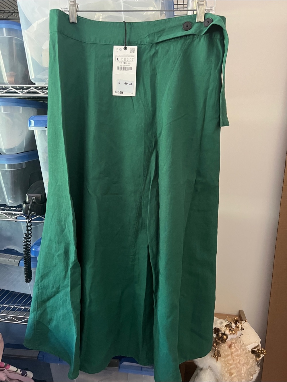 Zara Emerald Green Maxi Skirt